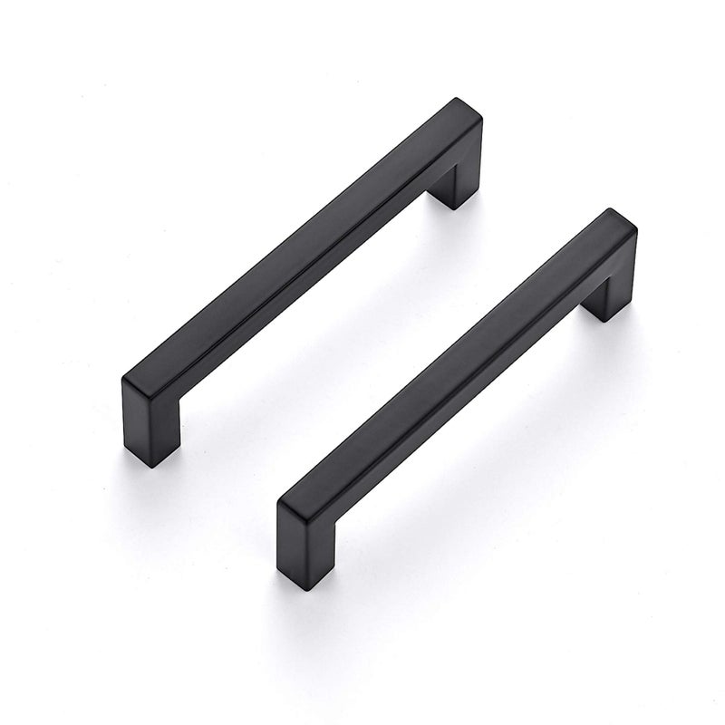 Ravinte 25 Pack 5 Inch Kitchen Square Cabinet Handles Matte Black Pulls Drawer Hardware for Cabinets Cupboard - Image 1